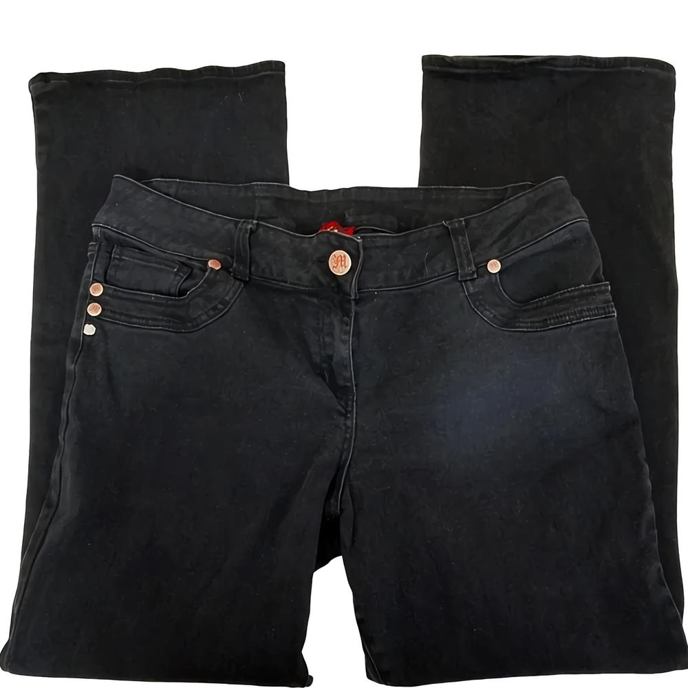 MXM black Cotton Blend jeans In a plus size 18